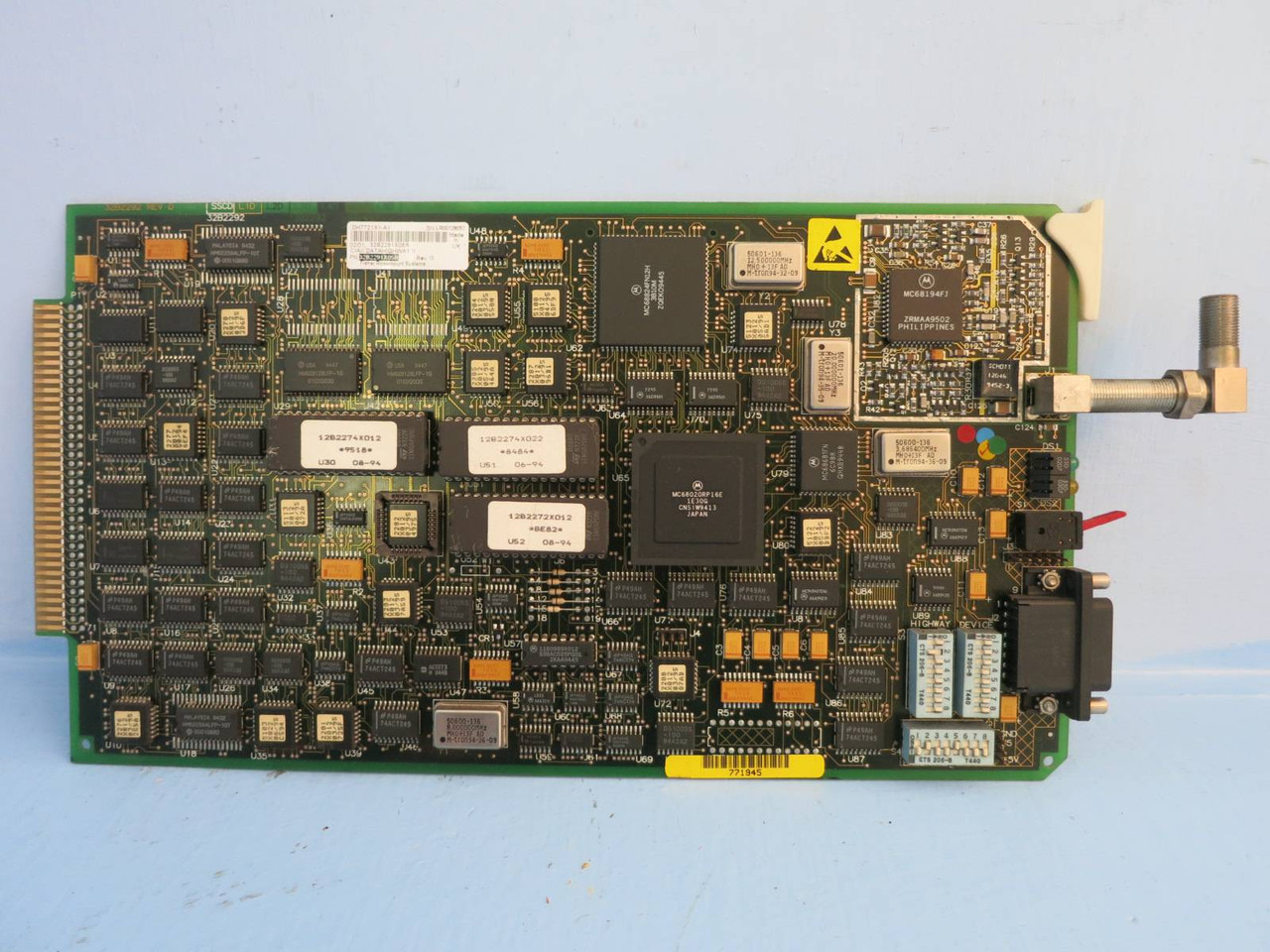 Image of Fisher-Rosemount DH7721X1-A1 CIA Datahighway II 12B227AX022 Chip 32B2291X05R PLC