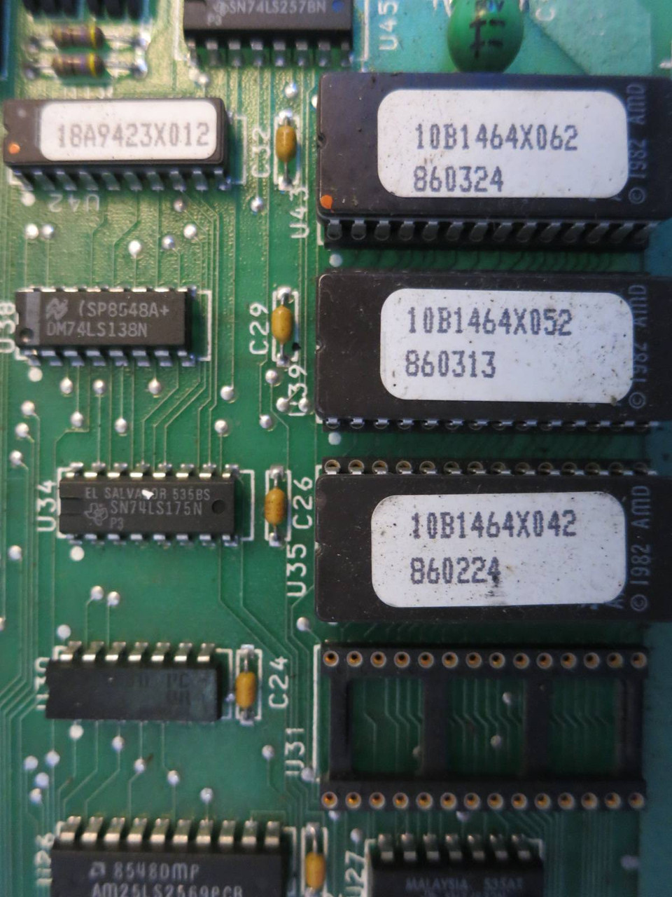 Fisher-Rosemount DH62201X1-BA1 MPU/ROM Card w 18A9423X012 Chip 30B1463X012 PLC (PM1029-1)