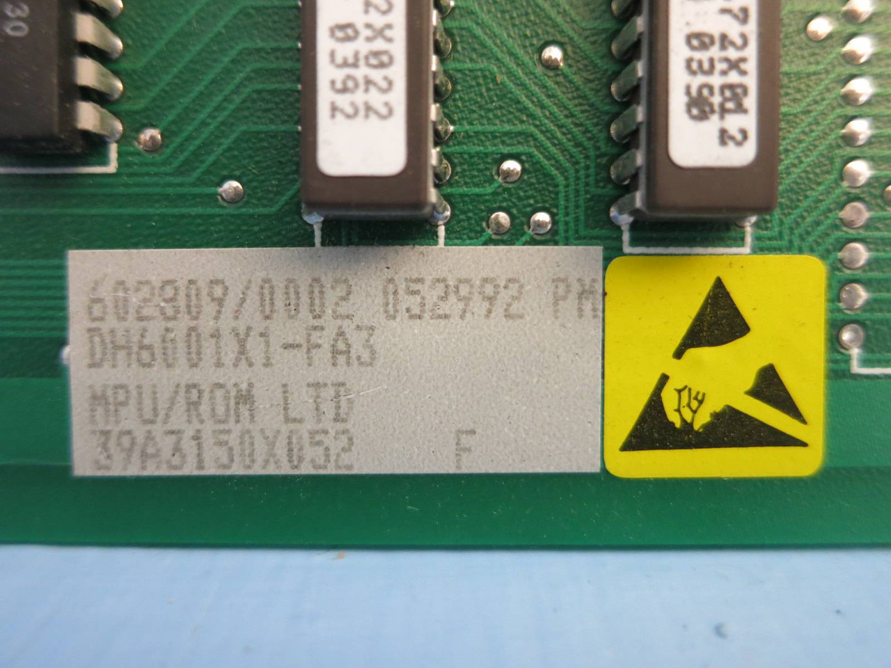 Fisher-Rosemount DH6001X1-FA3 MPU/ROM Card with 10B8679X032 Chip 39B7248X022 PLC (PM1035-1)