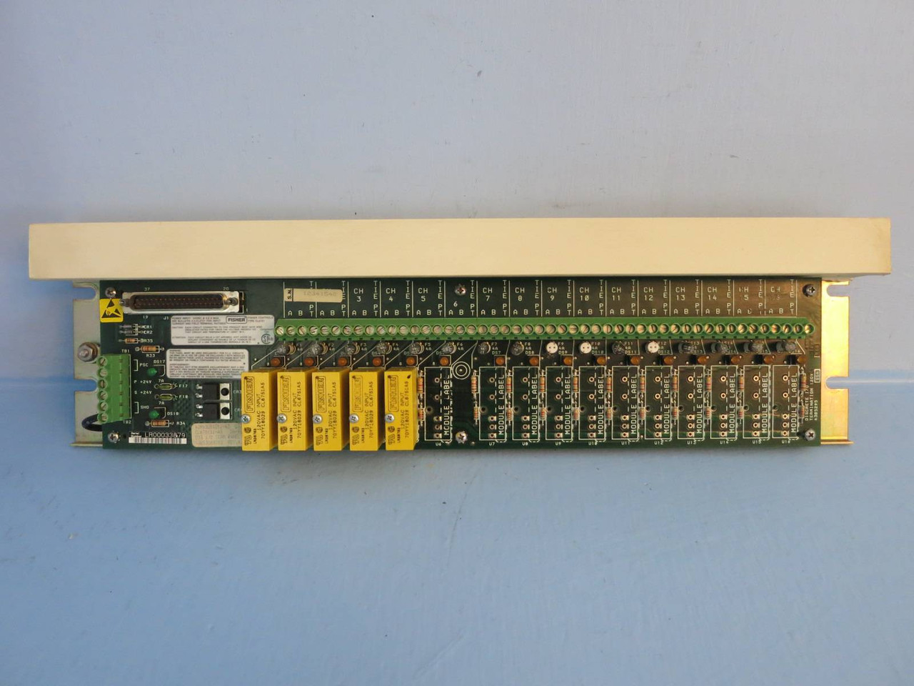 Image of Fisher-Rosemount CL6781X1-A3 DIS I/O TERM PANEL w Five CL6751-A5 43B5308X012 PLC