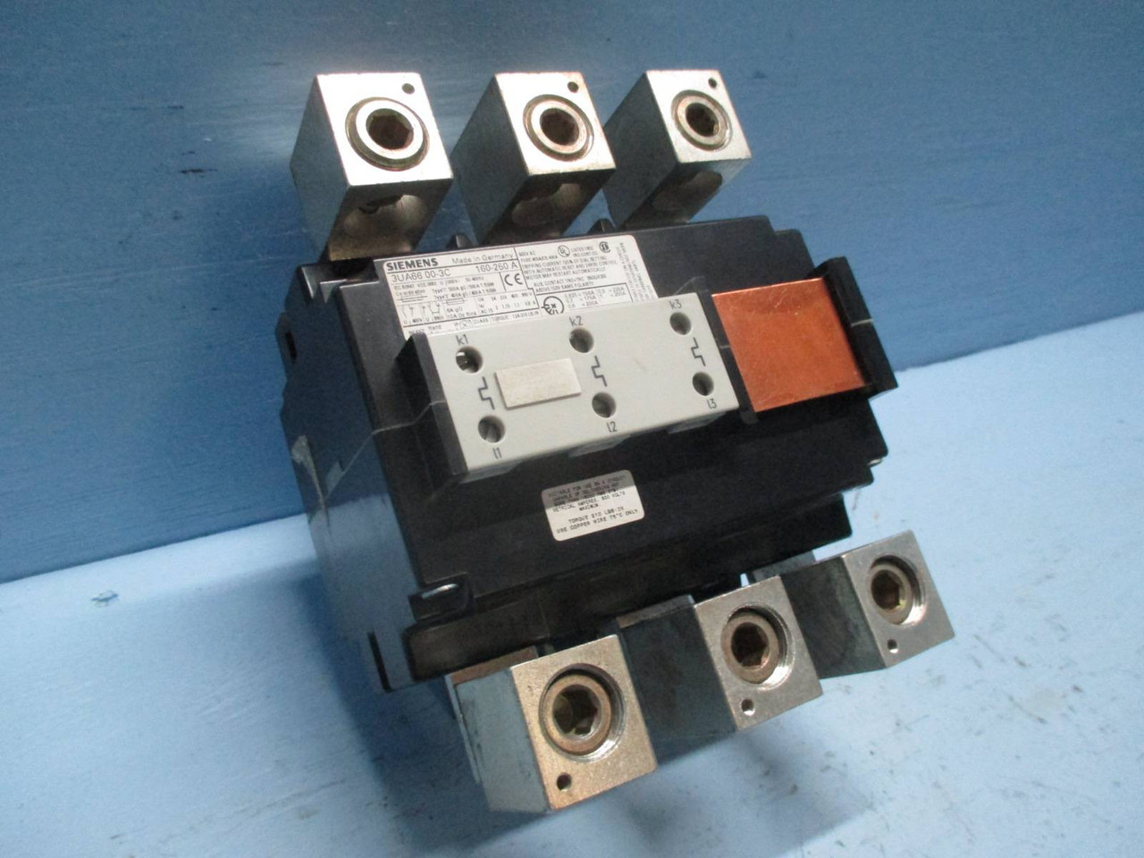 Image of Siemens 3UA66 00-3C Motor Starter Overload Relay 160 - 250 Amp 600V 250A