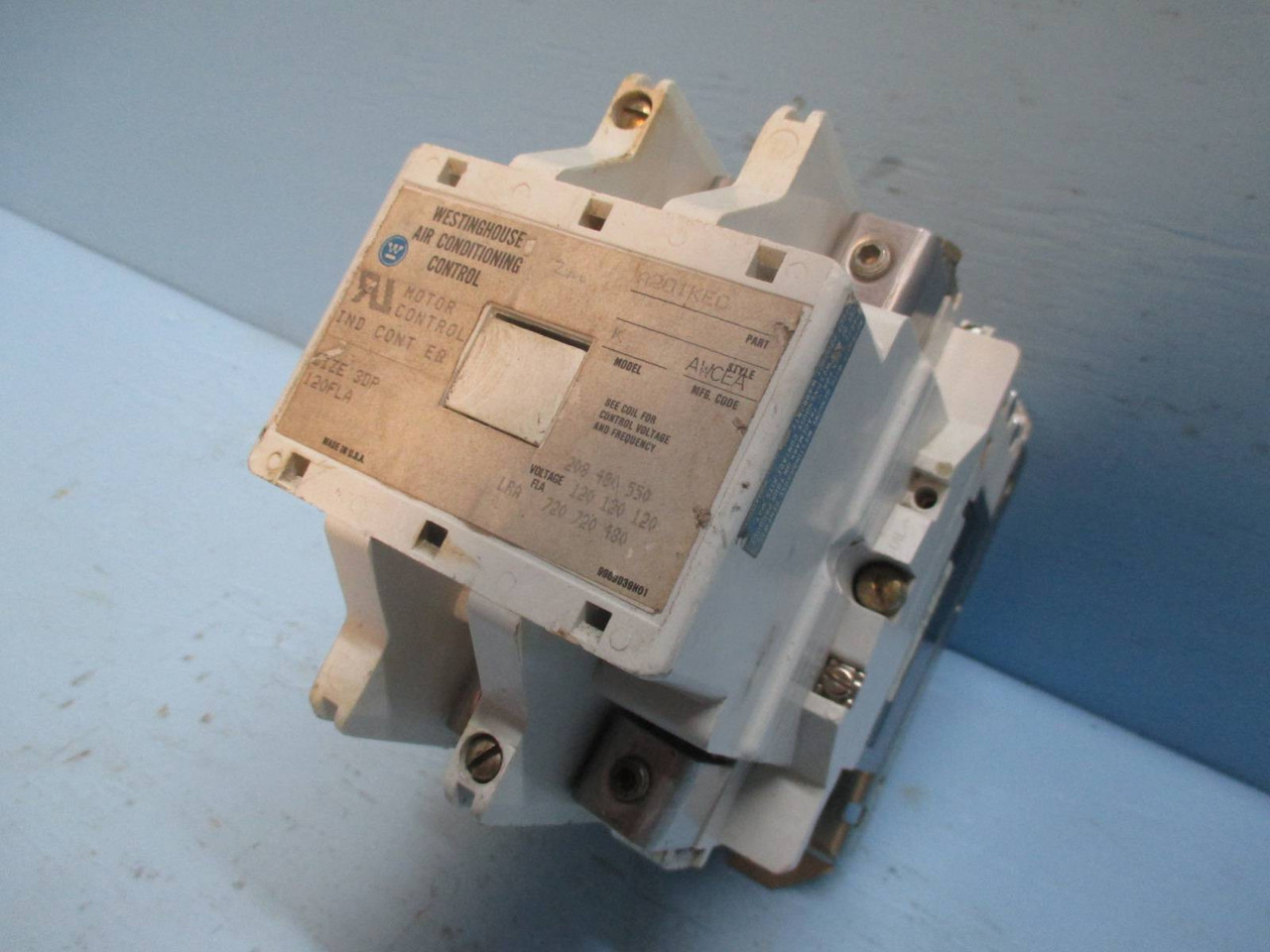 Westinghouse A201KEC Size 3 120 Amp Motor Contactor 120V Coil 600 Vac Sz 3DP (TK0600-1)