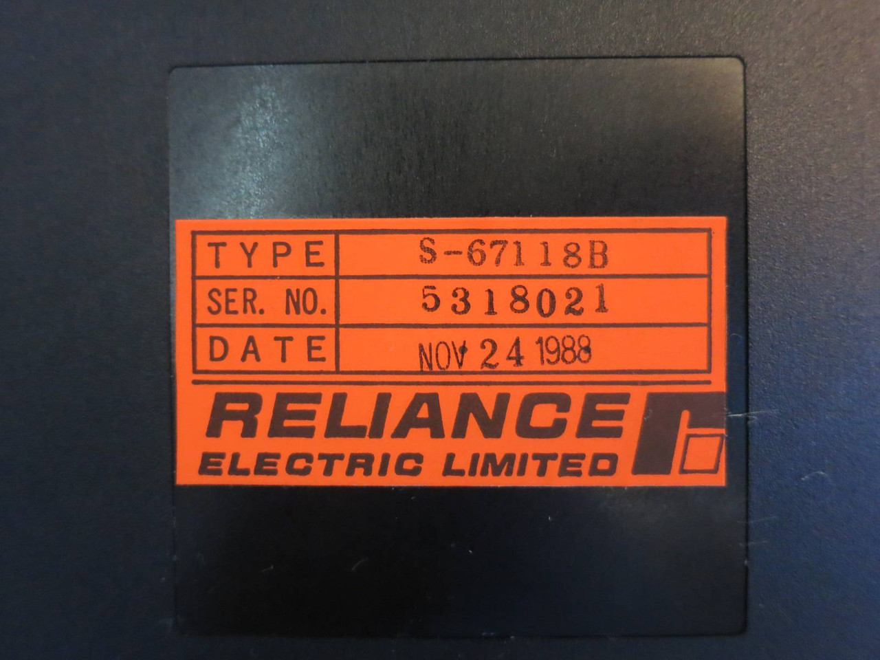 Reliance Electric S-67118B Isolated Analog Output Module PLC AutoMax 57410 DCS (PM1143-6)