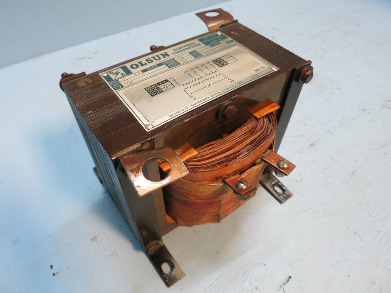 Olsun 6 kVA 575V@10A - 380V@16A Dry Type 1PH Transformer 12821 S-38437 575 380 V (PM1216-2)
