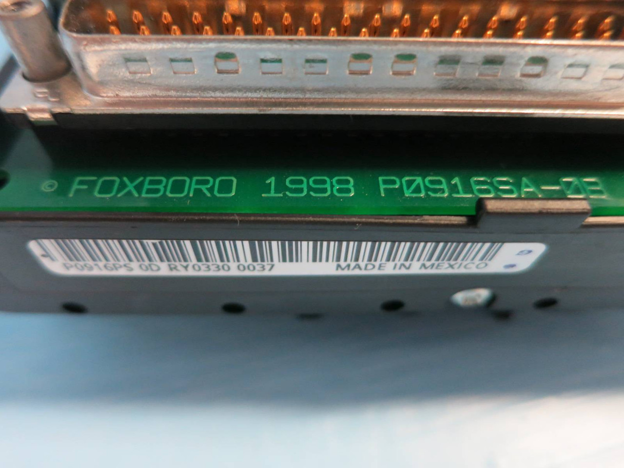 Foxboro P0916SA-0B FBM217 PLC Module w DIN Mount Base P0916PS 0D FBM 217 PO916SA (PM1281-6)