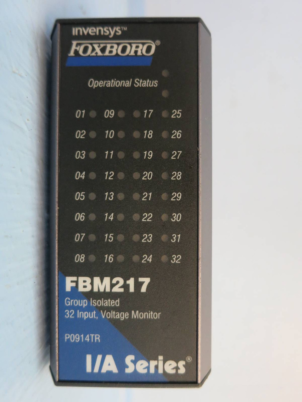 Foxboro FBM217 Group Isolated 32 Input I/A Series PLC P0914TR FBM 217 Invensys (PM1286-7)