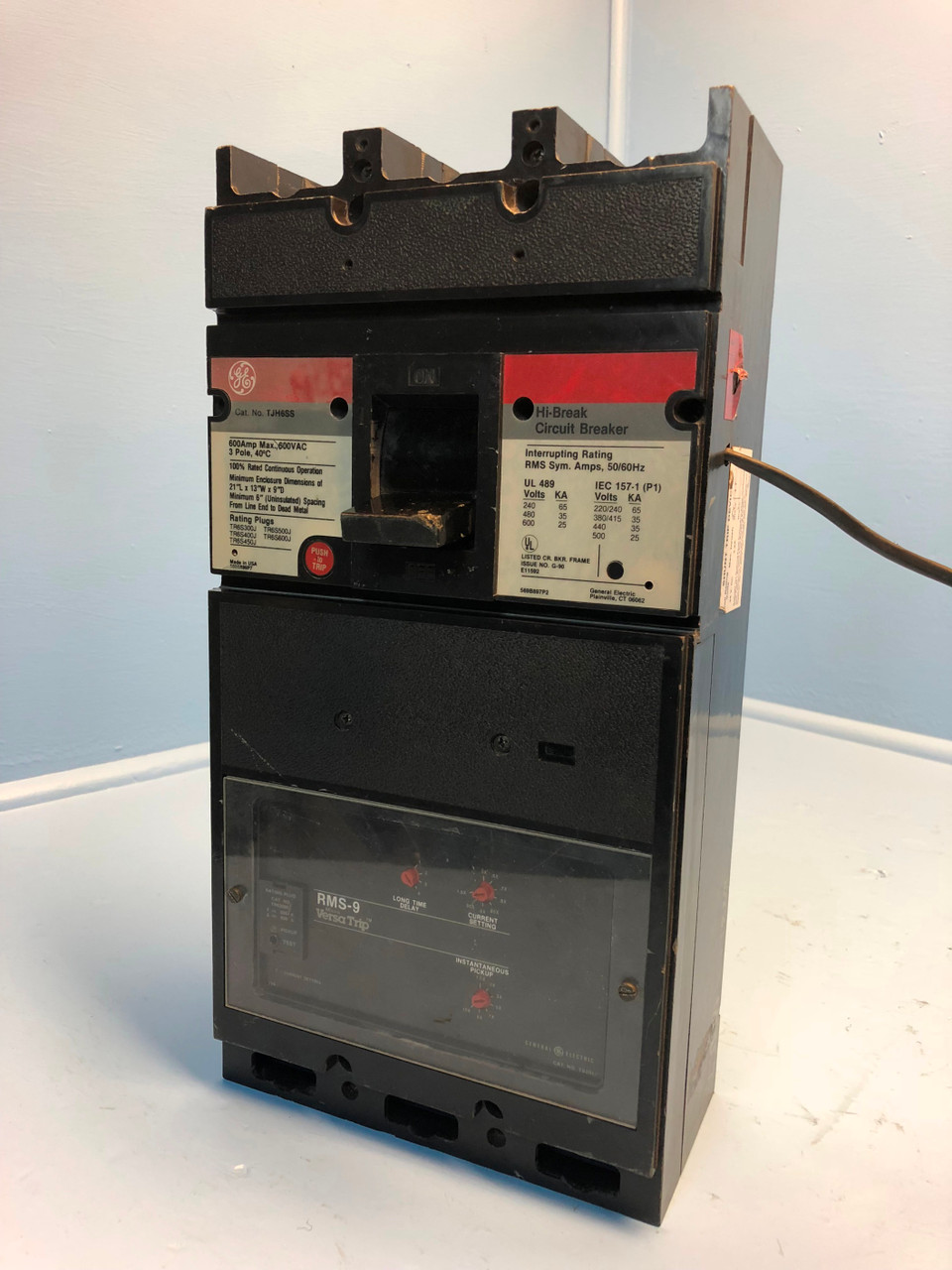 GE TJH6SS 600A Breaker TR6S500J 500 Amp Plug/Trip TS20LI Shunt General Electric (EM0845-1)
