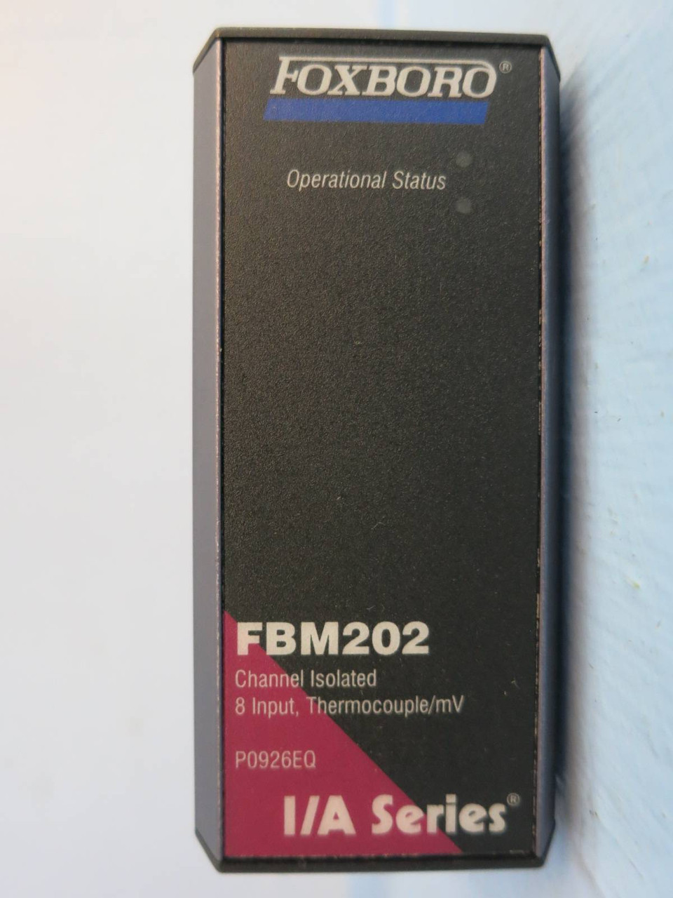 Foxboro FBM202 8 Input, Thermocouple/mV I/A Series PLC P0926EQ FBM 202 Invensys (PM1291-2)