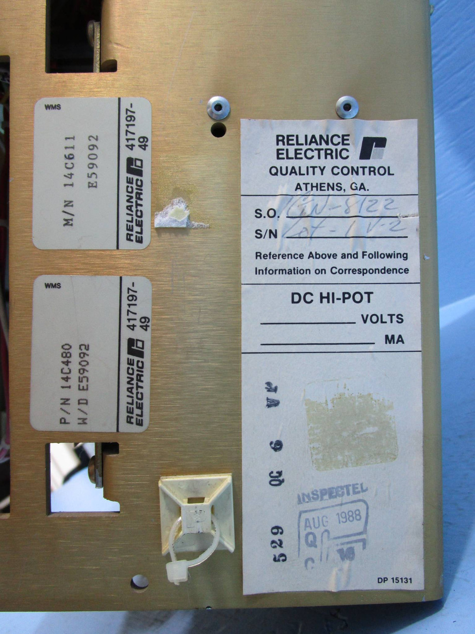 Reliance Electric 20 HP 14C303 FlexPak Plus VS DC Drive RE 20HP 460V 34 A 60 Hz (NP0673-2)