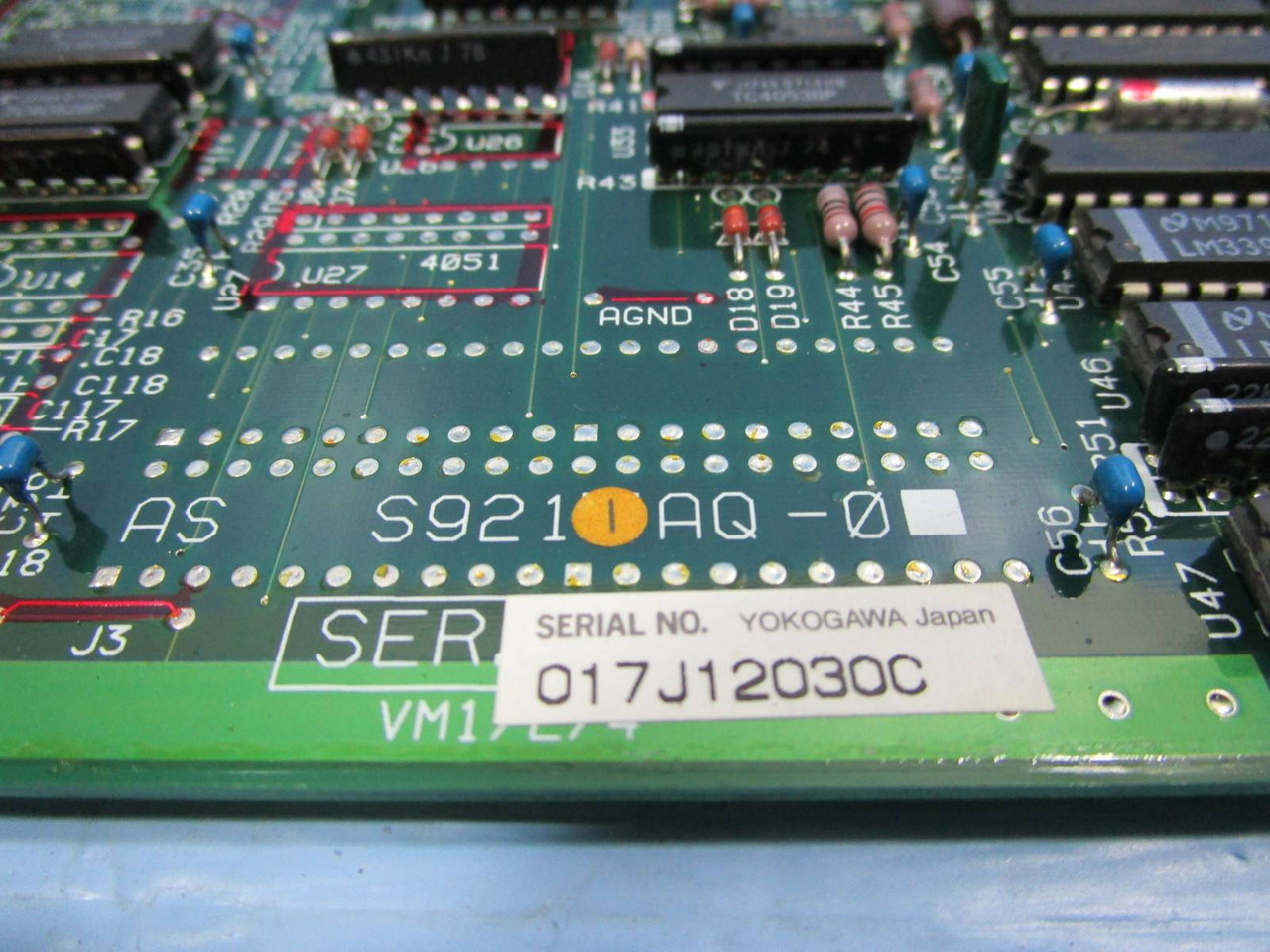 Yokogawa VM1*D PLC Module Multipoint Analog I/O Card VM1 *D Board AS-S921IAQ-0 (NP0706-10)