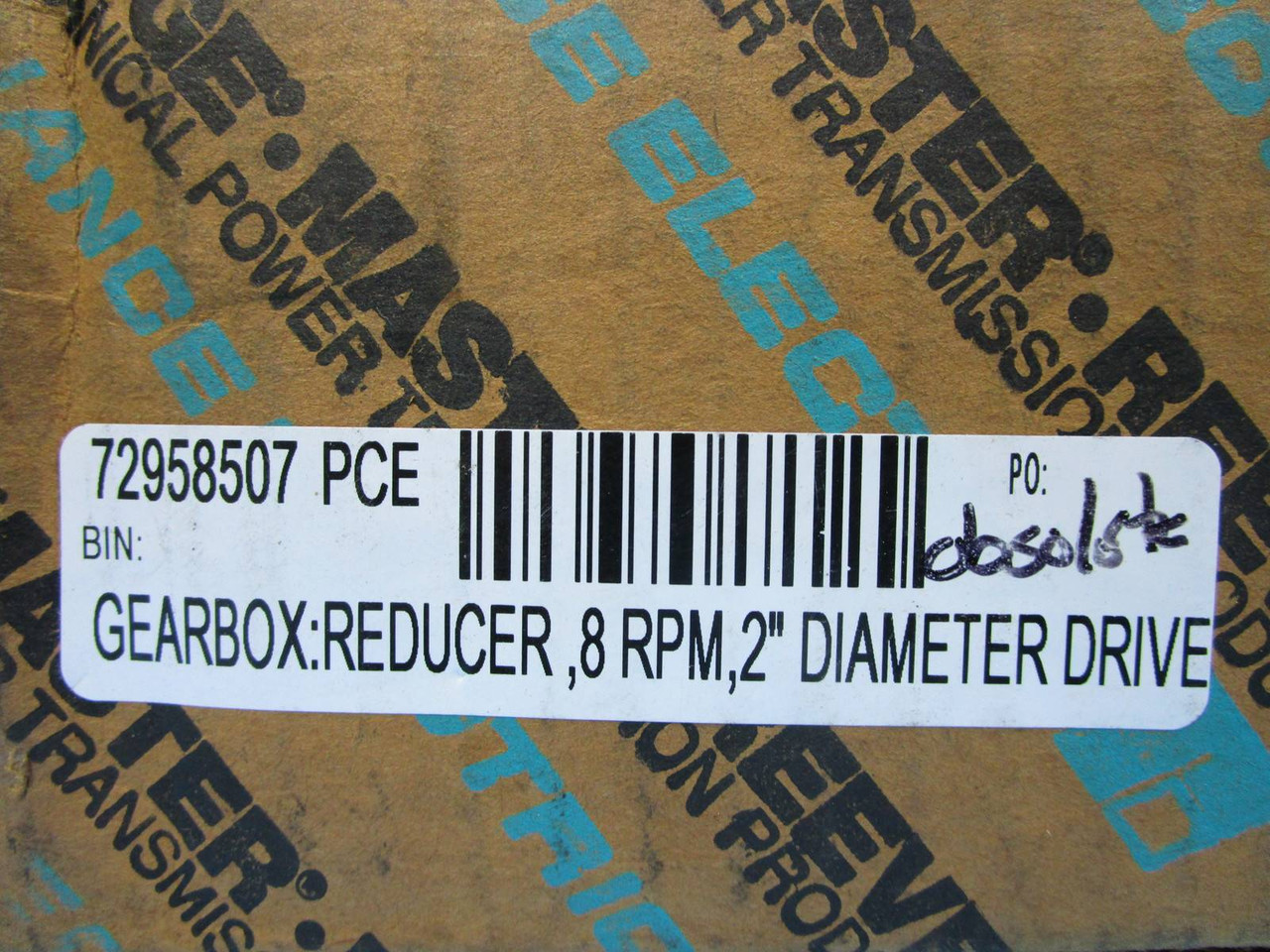 NEW Dodge 243563 SCXT3AX2 Drive Shaft Assembly 72958507 Gearbox Reducer 8 RPM 2" (NP0733-1)