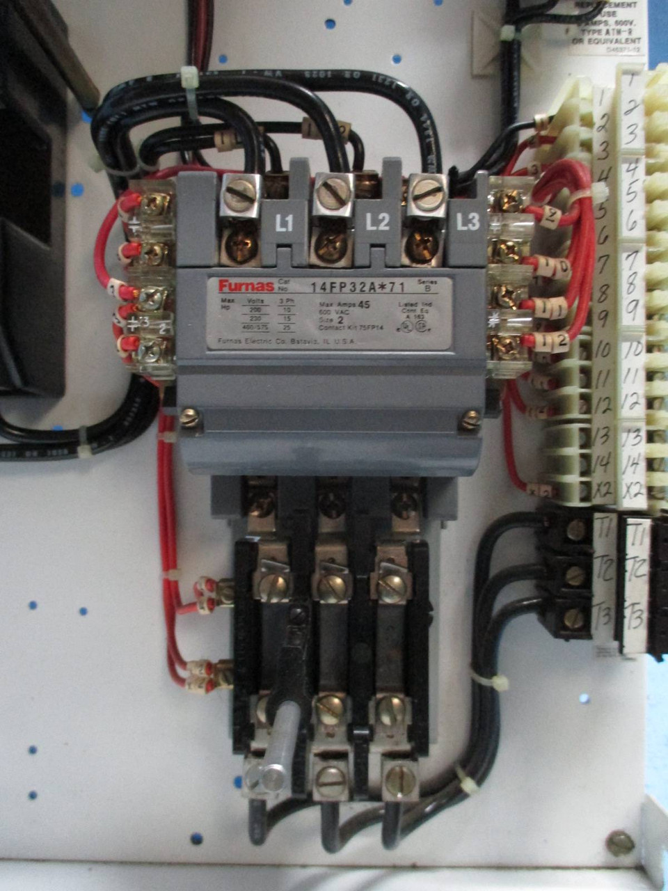 Siemens Tiastar Furnas 89 Size 2 Starter 100 Amp Fusible 24" MCC Bucket Sz2 100A (TK0767-1)