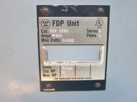 Westinghouse Panelboard Switch FDP-226R 600 Amp 240V FDP226R Fused 2 Pole 600A (TK0807-1)