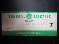 GE 12STD15C5A Rev B Differential Relay Transformer Protection Relay Type STD 5A (NP0988-7)