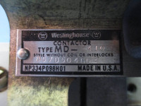 Westinghouse DC Contactor Type MD-410 Style 857D504G04 250 VDC Coil 1626833-B (TK1407-3)