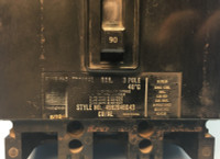 Westinghouse FB3090L 90A Circuit Breaker FB 600V Cutler-Hammer 4992D46G43 90 Amp (EM1359-2)