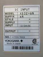 Yokogawa XD32 DC Input XD32-6N XD326N H70917003 PLC Module XD 32 (EBI5413-1)