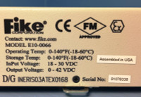 Fike Corporation E10-0066 EPC Explosion Protection Controller Relay 2A E100066 (EM1511-1)