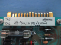 Moore 15376-1 Power Supply PLC PC Board AC 24V 15V 1018-107G Acromag (TK2132-3)