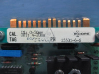 Moore 15531-6-S PLC PC Board 0-5mv 4-20ma 1018-108E Acromag 380D3 (TK2135-4)