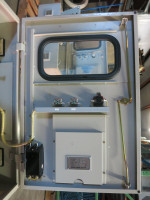 Riken Keiki Model IF-770 Gas Density Panel Indicator Cabinet w Breaker IF770 LEL (PM2066-1)