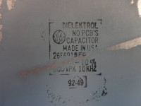 General Electric A26F6919FC Dielektrol Capacitor 40uF 600VPK 10kHz A26F6919 GE (PM2074-5)