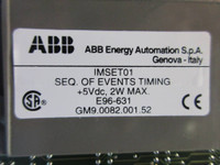 ABB Bailey IMSET01 Symphony Sequence Of Events Timing Module GM9.0082.001.52 (TK2256-3)