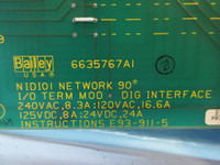 Bailey NIDI01 Network 90 I/O Term Digital Interface Module 6635767A1 ABB infi-90 (TK2334-27)