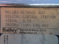Bailey NDCS03 Network 90 Digital Control Station 24Vdc 6634045J1 ABB infi-90 (TK2400-4)