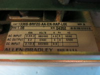 Allen Bradley 1336S-BRF20-AA-EN-HAP-L6E Sr A 2HP @ 480V 1336 Plus AC VS Drive AB (PM2192-1)