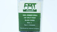 New FMT 0346280 HSS Jobber Drill Bits 135 Split Point Black Oxide Size J 10/pkg (YY1050-73)