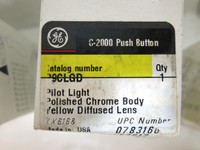 GE P9CLGD Yellow Cap Polished Chrome Diffused Pilot Light NEW (LOT OF 10) NIB (YY0324-90)