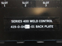 WTC Robotron 419-0-0447-01 Series 400 7-Slot Backplane Rack Back Plate (TK2666-3)