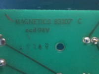 Magnetics 83107 Rev C Phase Sequence Backplane PLC Board Spang 115881200 (TK2670-1)