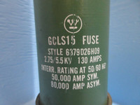 Westinghouse 6379D26H09 GCLS15 2.75 / 5.5 kV 130 Amp Fuse Cutler-Hammer CH 130A (TK2708-3)