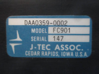 J-Tec DAA0359-0002 Model FC901 Ser FC900 Digital Flow Meter Indicator (DW0344-1)