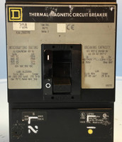 Square D KAL26070 70A Circuit Breaker 600V 2 Pole Type KAL-26070 S2 SqD 70 Amp (EM2467-2)