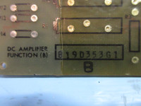 General Electric 819D353-G1 Rev. B DC Amplifier Function Board PLC GE 819D353G1 (TK3289-1)