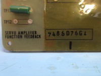 General Electric 7486D76-G1 Rev. I Servo Amplifier Function Feedback Board PLC (TK3300-1)