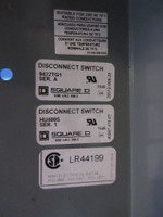 Square D 9422TG1 400 Amp 600V Disconnect Switch Ser. A 400A HU400S (TK3479-1)