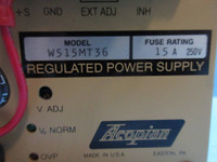 Acopian W515MT36 Regulated Power Supply Fuse Rating 15A 250V (TK3608-1)