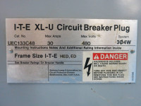 ITE UEC133C48 30A Breaker Contactor XL-U Combination Starter Plug Busplug Gould (DW0684-2)