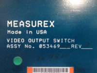 Measurex 053469-01 Rev A Video Output Switch Module PLC Revision A (TK3819-4)