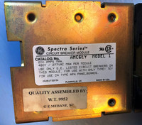 GE AMC6EY 200A Spectra Twin Circuit Breaker Module TEY 6 Pole General Electric (EM2835-1)