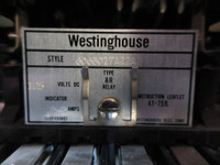 Westinghouse 606B017A22A Type AR Relay 125 VDC (TK3935-1)
