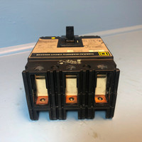 Square D FCP340601212 60A Circuit Breaker w/ Aux 480 VAC 3P 60 Amp short wires (EM3012-1)