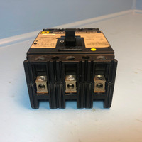 Square D FCP340601212 60A Circuit Breaker w/ Aux 480 VAC 3P 60 Amp short wires (EM3012-1)