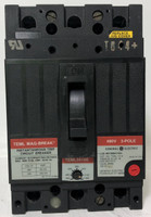 GE TEML34100 100A Mag-Break Circuit Breaker 480 VAC 3P 100 Amp General Electric (EM3231-2)
