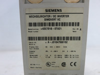 Siemens 1P 6SE7018-0TA21 DC Inverter Simovert VC 8A Drive Controller w/ Cards (DW1305-4)