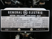 General Electric 12JBCG53N2A Ground Directional Overcurrent Relay GE 120V JBCG (TK4567-1)